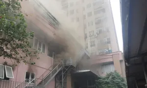 Cháy phòng khám sức khỏe ở làng sinh viên Hacinco